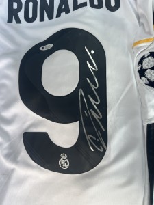 Cristiano Ronaldo Hand signed Real Madrid Home Shirt Beckett Witnessed for sale on Ebay