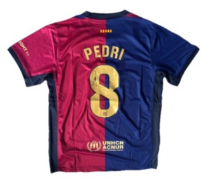 PEDRI Hand Signed 2024/25 Barcelona FC  Home Football Jersey Spain RARE*COA for sale on Ebay