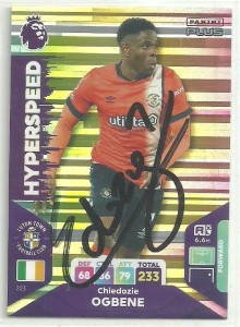 Chiedozie Ogbene - LUTON TOWN - Signed Panini 2023 Card for sale on Ebay