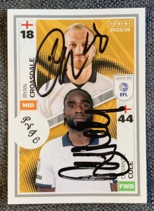 SIGNED EFL 25/26  STICKER - RYSN CROASDALE/DEVANTE COLE - PORT VALE for sale on Ebay