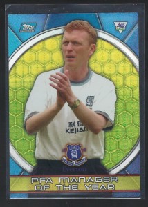 TOPPS PREMIER GOLD 2004 -DAVID MOYES-EVERTON -BLUE FOIL MANAGER OF THE YEAR CARD for sale on Ebay