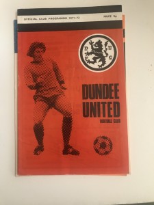Dundee United Utd v  Rangers  October 1971 for sale on Ebay