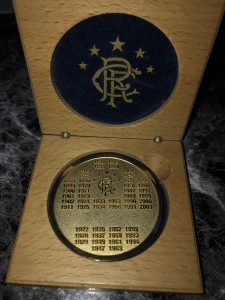 Rangers Boxed Gold Coin League Titles Won Up To 2003 for sale on Ebay