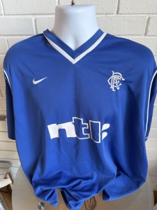 Rangers football shirt remake xxl mens 1999 for sale on Ebay