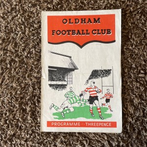 1955 Oldham Rugby League Football Club v Belle Vue Rangers Programme 1.1.55 RLFC for sale on Ebay