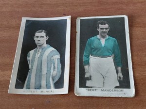 The boys friend Bert Manderson Rangers + Robert McNeal 1923 footballers cards  for sale on Ebay