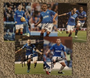 Rangers 5x Signed Photos [Inc. Jason Holt, Andy Halliday, Ian Black] for sale on Ebay