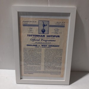 Framed Spurs Football Programme 1961 - Used Good Condition (B7) for sale on Ebay