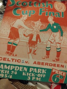1954 Scottish Cup Final Programme Replica for sale on Ebay
