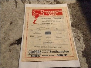 Southampton v Chesterfield Football Programme 9/11/1946 for sale on Ebay