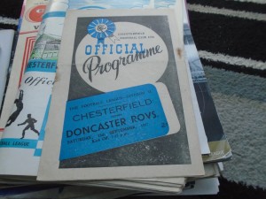CHESTERFIELD V DONCASTER ROVERS 1947-8 for sale on Ebay