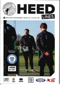 25/26 GATESHEAD V ROCHDALE (0-2) (NATIONAL LEAGUE)FIRST) for sale on Ebay