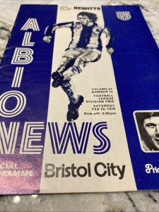 28/02/76. West Bromwich Albion V Bristol City Postponed Issue for sale on Ebay