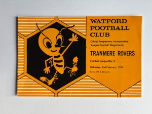 WATFORD v TRANMERE ROVERS...1973/74 DIV 3 for sale on Ebay