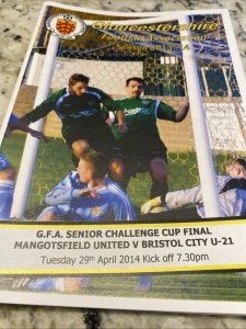 29-04-14. Mangotsfield United V Bristol City U21 GFA Senior Challenge Cup Final for sale on Ebay