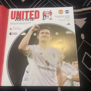 2025 MANCHESTER MAN UTD UNITED V BRIGHTON HOVE & ALBION 25/26 PREMIER LEAGUE VGC for sale on Ebay