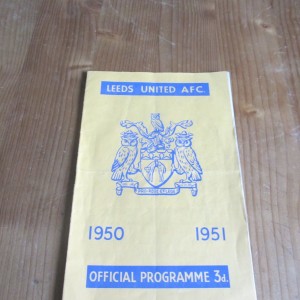 Leeds v Doncaster Div 1 1950/1 for sale on Ebay