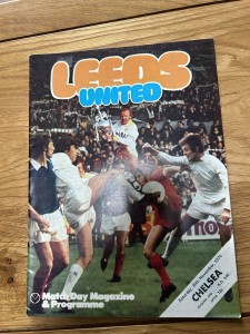 Leeds United v Chelsea Programme 1974/75 for sale on Ebay