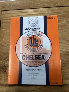 Luton Town v Chelsea Programme 1974/75 for sale on Ebay