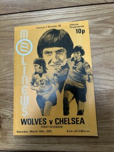 Wolverhampton Wanderers v Chelsea Programme 1974/75 for sale on Ebay
