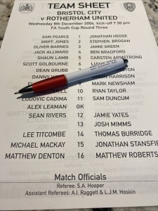 8-12-04. Bristol City V Rotherham United FA Youth Cup R3 for sale on Ebay