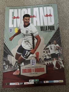 England v Andorra 6.9.25 World Cup Qualifier Official Programme  for sale on Ebay