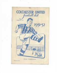 Colchester United v Newport County 17-11-1951 division 3 south programme for sale on Ebay