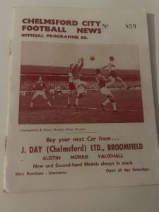 Chelmsford City v Dartford Southern League Football Programme Season 1964-1965 for sale on Ebay