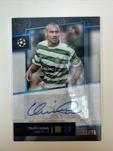 Topps Museum 24/25 Henrik Larsson Auto 51/75 Celtic Auto for sale on Ebay