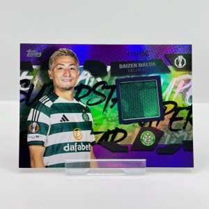 2025-26 Topps Flagship UCC Daizen Maeda Player-Worn Relic Purple /250 - Celtic for sale on Ebay