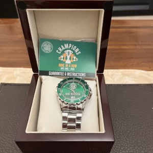 Celtic FC Nine In A Row Commemorative Mens Watch for sale on Ebay