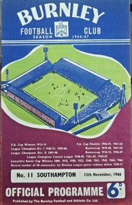 Burnley v Southampton 1966/67 Season - 1st Division game for sale on Ebay