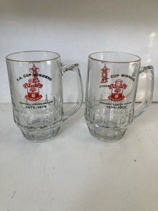 Southampton FC 1976 FA Cup Winners Glass x 2 for sale on Ebay