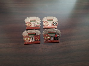 4 x United Enamel Match Day Badges 2019/20 for sale on Ebay