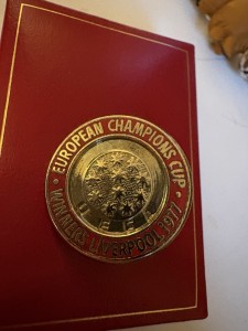 Liverpool European Champions Cup Winners 1977 Pin Badge for sale on Ebay