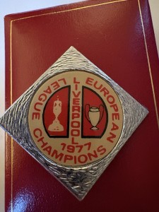 Liverpool European Champions 1977 Pin Badge for sale on Ebay