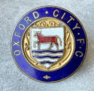 Oxford Football Club Badge By Vaughtons Ltd. Birmingham.  The Hoops. for sale on Ebay