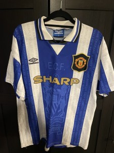 Original Authentic Manchester United 1994/96 Third Shirt Men’s Medium for sale on Ebay