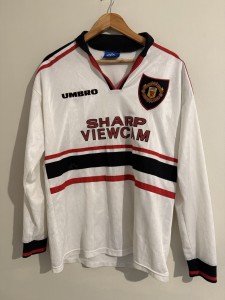 Original Manchester United 97 Away Shirt LS Size L VGC for sale on Ebay