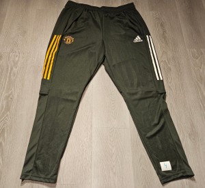 Men's Green Adidas Manchester United F.C. Sport Poly Bottoms Trousers Size XL for sale on Ebay