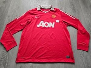 Mens Nike Manchester United Home football shirt 2010 - 2011 Size XL for sale on Ebay