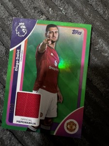 Diogo Dalot /99 Player Worn Patch Topps Premier League 2026 MANCHESTER UNITED for sale on Ebay