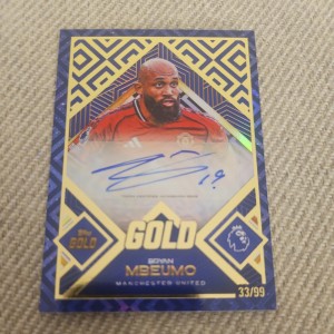 Topps Gold Premier League 2025-26 Bryan Mbeumo Auto /99 Manchester United  for sale on Ebay