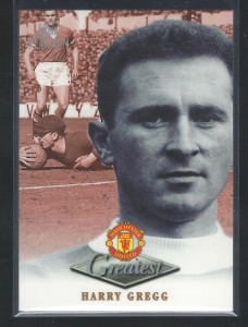 FUTERA PLATINUM 1999 - HARRY GREGG - MANCHESTER UNITED  GREATEST CARD for sale on Ebay