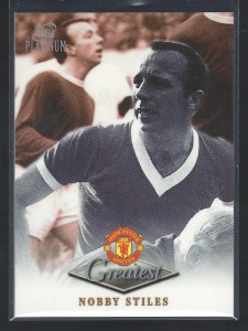 FUTERA PLATINUM 1999 - NOBBY STILES - MANCHESTER UNITED  GREATEST CARD for sale on Ebay