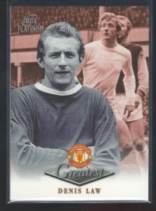 FUTERA PLATINUM 1999 - DENIS LAW - MANCHESTER UNITED  GREATEST CARD for sale on Ebay
