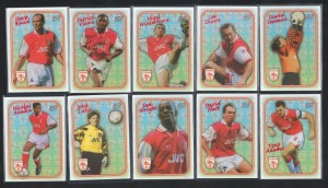 FUTERA FANS SELECTION 1998 - ARSENAL - COMPLETE SPECIAL EMBOSSED CHASE SET for sale on Ebay