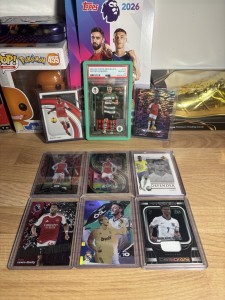 Arsenal Card Bundle! Graded, Numbered, Patches! (saka,Odegaard,Gyokeres,Haverts) for sale on Ebay