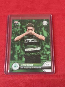 2024-25 Topps Now Viktor Gyokeres #37 Green /99 Color Match Arsenal for sale on Ebay