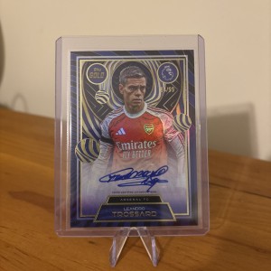 Leandro Trossard Topps Gold Premier League Arsenal Auto 2025 /99 for sale on Ebay